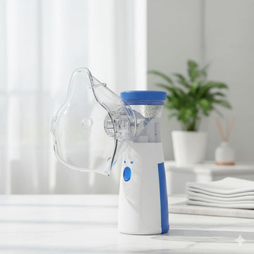 Portable Mesh Nebulizer - Silent, Ultrasonic Inhaler for Kids & Adults