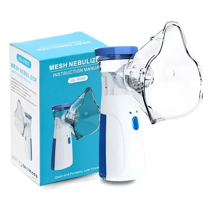 Portable Mesh Nebulizer - Silent, Ultrasonic Inhaler for Kids & Adults